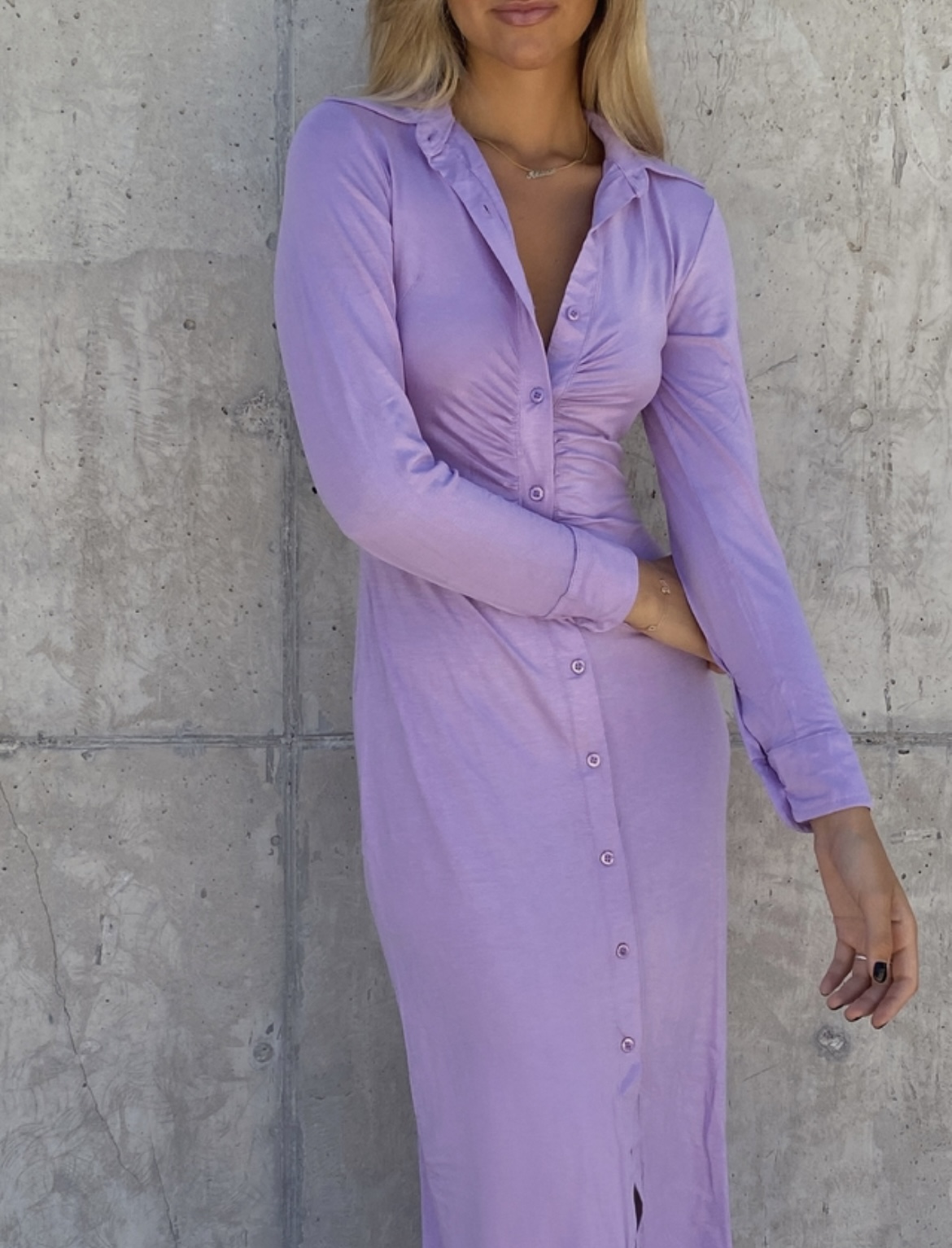 Vestido Atico Largo violeta