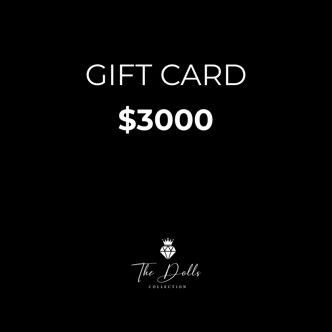 Gift Card – $3000